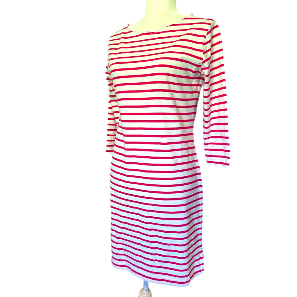 Vineyard Vines Striped Cotton Dress Pink & White Size Xs